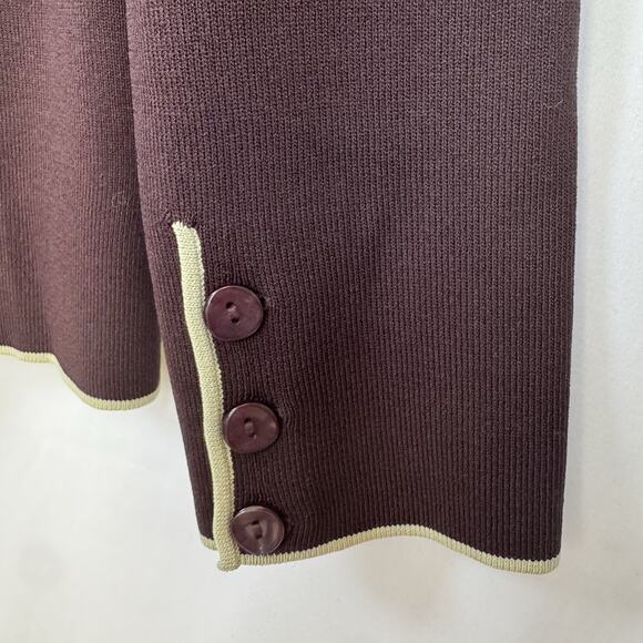 BCBG MaxAzria Women’s L Slinky Knit Cardigan Sweater Brown Lime Luxe Neutral NWT - Picture 12 of 13